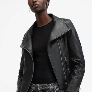 All Saints Leather Jacket sz 12